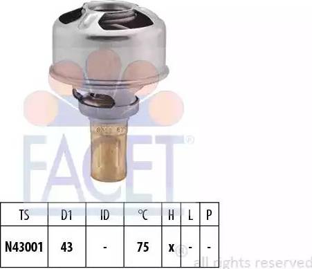 FACET 7.8628 - Termostato, Refrigerante www.autoricambi360.it