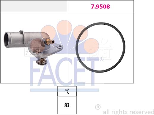FACET 7.8166 - Termostato, Refrigerante www.autoricambi360.it