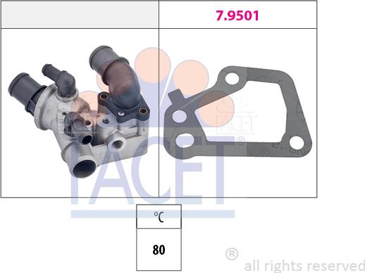 FACET 7.8101 - Termostato, Refrigerante www.autoricambi360.it