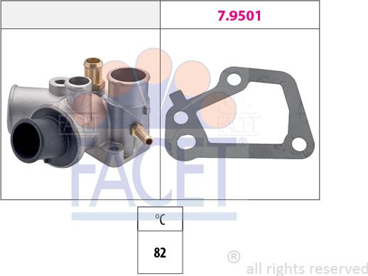 FACET 7.8176 - Termostato, Refrigerante www.autoricambi360.it