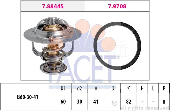 FACET 7.8844 - Termostato, Refrigerante www.autoricambi360.it