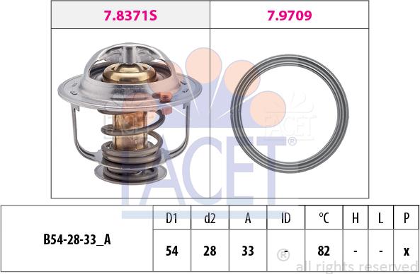FACET 7.8845 - Termostato, Refrigerante www.autoricambi360.it