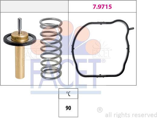 FACET 7.8846 - Termostato, Refrigerante www.autoricambi360.it