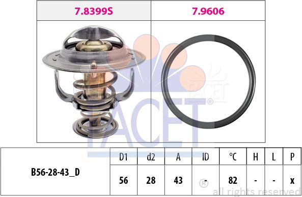 FACET 7.8848 - Termostato, Refrigerante www.autoricambi360.it