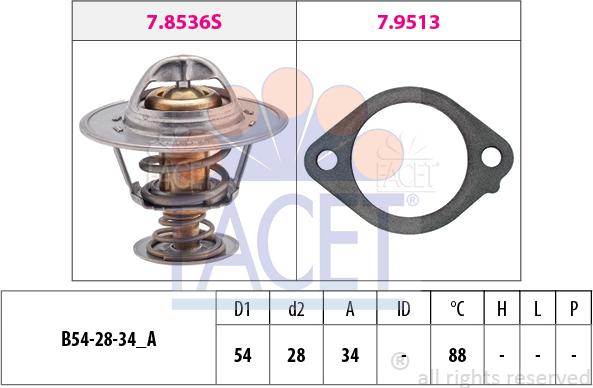FACET 7.8869 - Termostato, Refrigerante www.autoricambi360.it