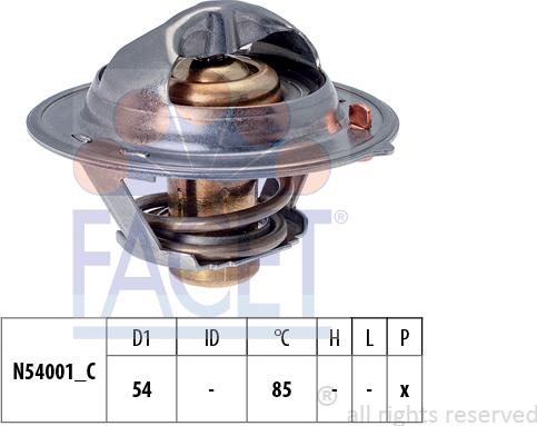 FACET 7.8801S - Termostato, Refrigerante www.autoricambi360.it