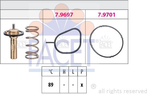 FACET 7.8826 - Termostato, Refrigerante www.autoricambi360.it
