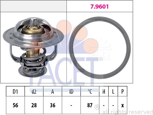 FACET 7.8828 - Termostato, Refrigerante www.autoricambi360.it