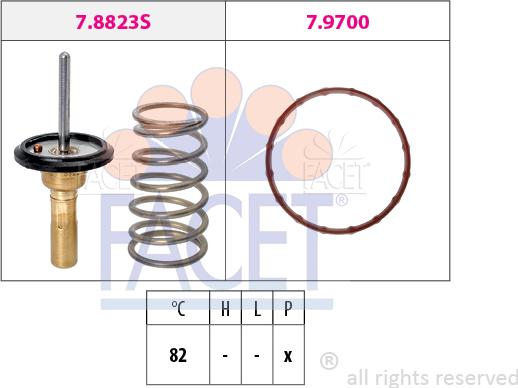 FACET 7.8823 - Termostato, Refrigerante www.autoricambi360.it
