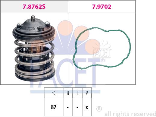 FACET 7.8827 - Termostato, Refrigerante www.autoricambi360.it