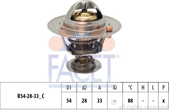 FACET 7.8870S - Termostato, Refrigerante www.autoricambi360.it