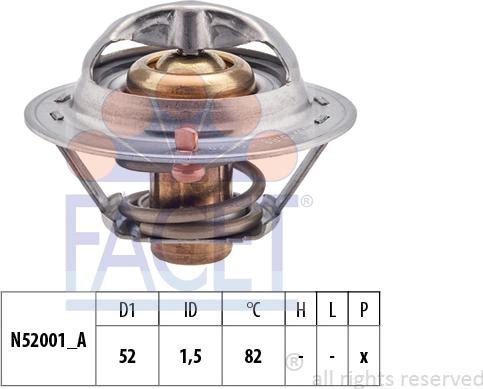 FACET 7.8340S - Termostato, Refrigerante www.autoricambi360.it
