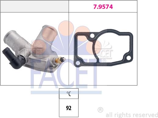 FACET 7.8343 - Termostato, Refrigerante www.autoricambi360.it