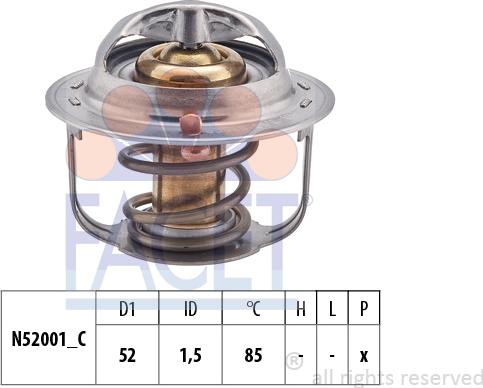 FACET 7.8354S - Termostato, Refrigerante www.autoricambi360.it