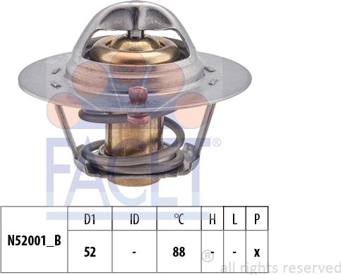 FACET 7.8355S - Termostato, Refrigerante www.autoricambi360.it