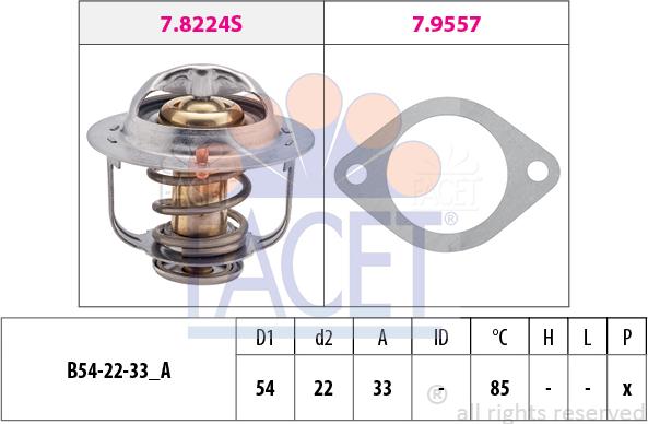 FACET 7.8335 - Termostato, Refrigerante www.autoricambi360.it