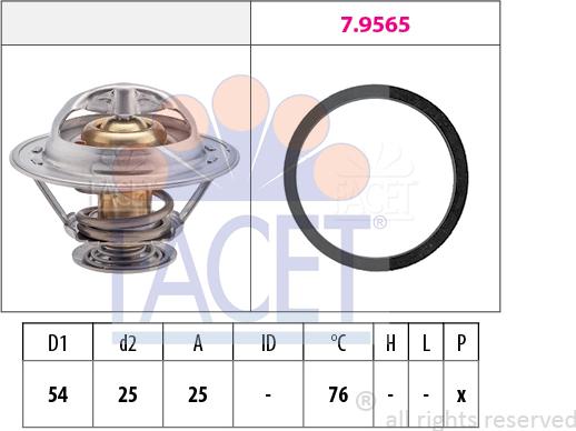 FACET 7.8328 - Termostato, Refrigerante www.autoricambi360.it