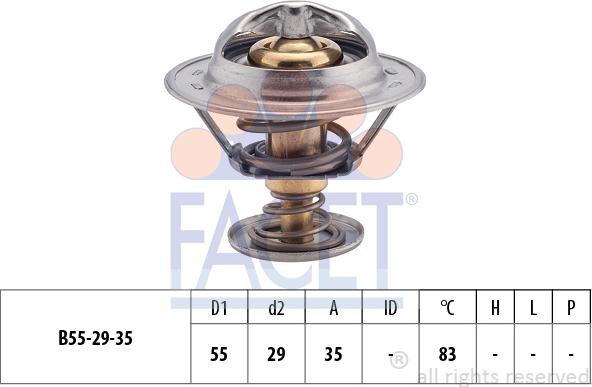 FACET 7.8323S - Termostato, Refrigerante www.autoricambi360.it