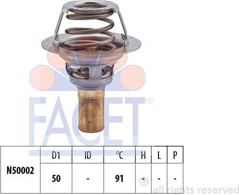 FACET 7.8327S - Termostato, Refrigerante www.autoricambi360.it