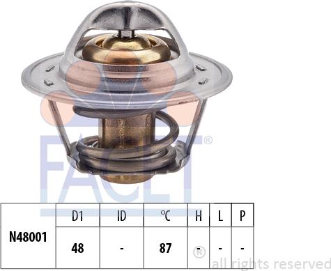 FACET 7.8374S - Termostato, Refrigerante www.autoricambi360.it