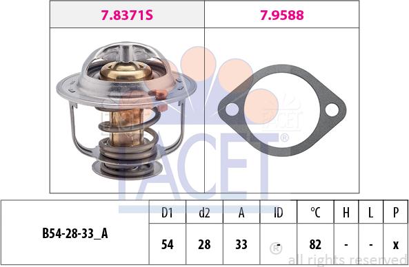 FACET 7.8371 - Termostato, Refrigerante www.autoricambi360.it