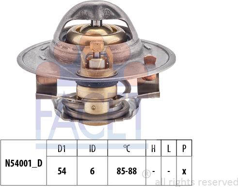 FACET 7.8378S - Termostato, Refrigerante www.autoricambi360.it