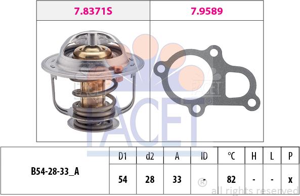 FACET 7.8372 - Termostato, Refrigerante www.autoricambi360.it