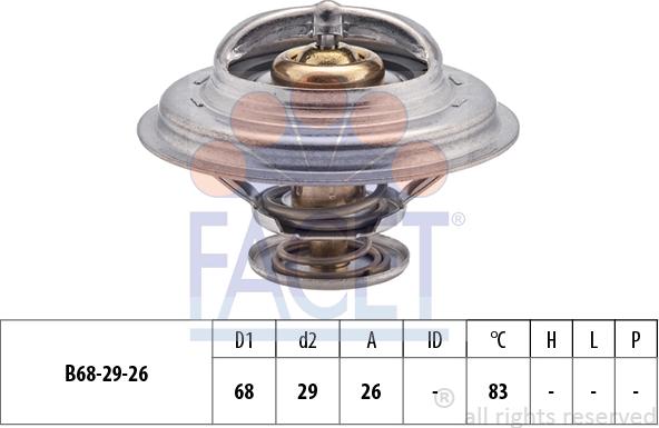 FACET 7.8377S - Termostato, Refrigerante www.autoricambi360.it