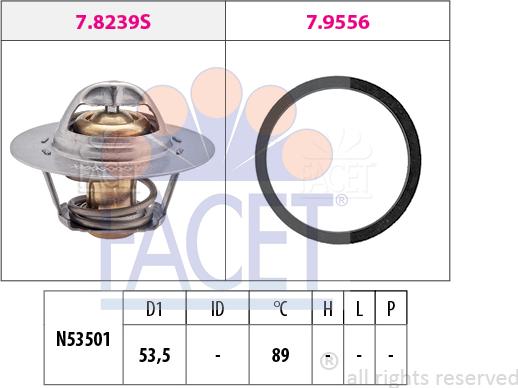 FACET 7.8297 - Termostato, Refrigerante www.autoricambi360.it