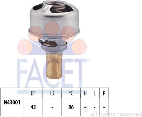 FACET 7.8247 - Termostato, Refrigerante www.autoricambi360.it