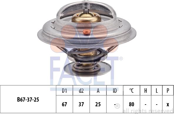 FACET 7.8259S - Termostato, Refrigerante www.autoricambi360.it