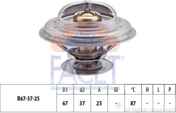 FACET 7.8256S - Termostato, Refrigerante www.autoricambi360.it