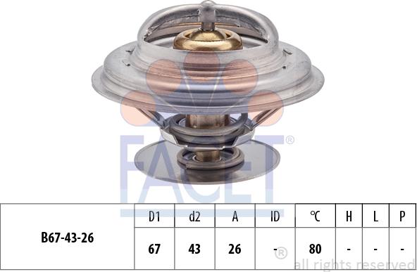 FACET 7.8260S - Termostato, Refrigerante www.autoricambi360.it