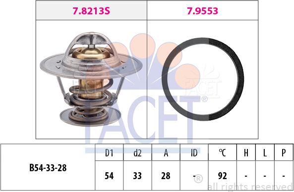 FACET 7.8213 - Termostato, Refrigerante www.autoricambi360.it