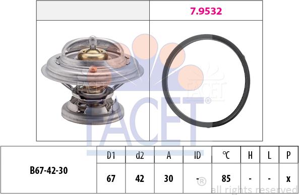 FACET 7.8280 - Termostato, Refrigerante www.autoricambi360.it