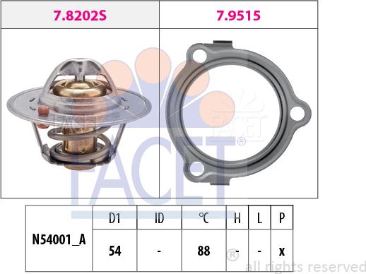 FACET 7.8234 - Termostato, Refrigerante www.autoricambi360.it