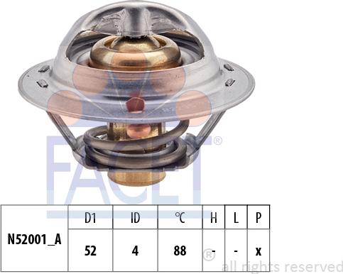 FACET 7.8232S - Termostato, Refrigerante www.autoricambi360.it
