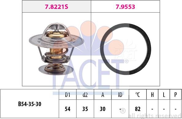 FACET 7.8221 - Termostato, Refrigerante www.autoricambi360.it