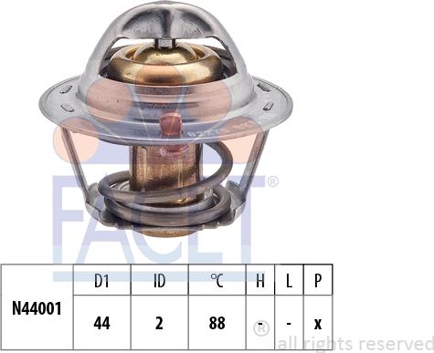 FACET 7.8227S - Termostato, Refrigerante www.autoricambi360.it
