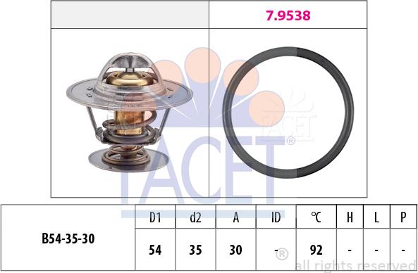 FACET 7.8279 - Termostato, Refrigerante www.autoricambi360.it