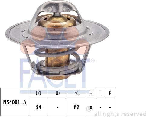 FACET 7.8273S - Termostato, Refrigerante www.autoricambi360.it