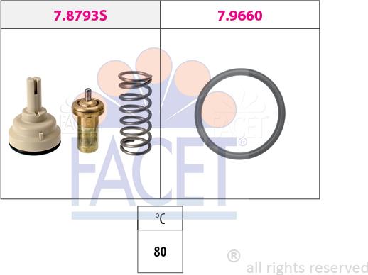 FACET 7.8793 - Termostato, Refrigerante www.autoricambi360.it