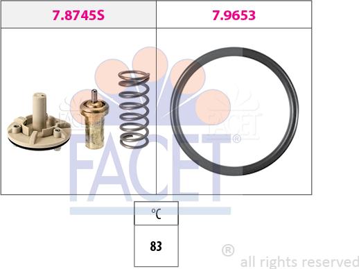 FACET 7.8745 - Termostato, Refrigerante www.autoricambi360.it
