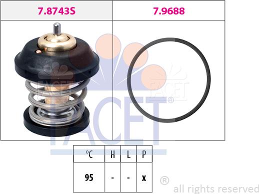 FACET 7.8743 - Termostato, Refrigerante www.autoricambi360.it