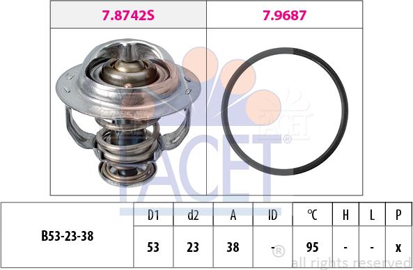 FACET 7.8742 - Termostato, Refrigerante www.autoricambi360.it