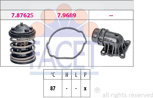 FACET 7.8763K - Termostato, Refrigerante www.autoricambi360.it