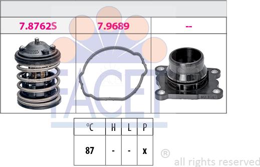 FACET 7.8762K - Termostato, Refrigerante www.autoricambi360.it