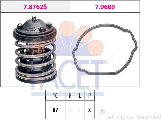 FACET 7.8762 - Termostato, Refrigerante www.autoricambi360.it