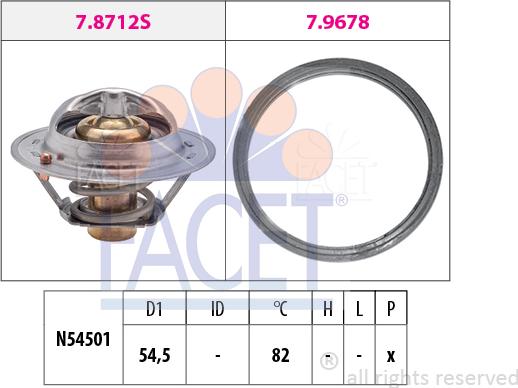 FACET 7.8713 - Termostato, Refrigerante www.autoricambi360.it