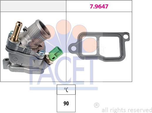 FACET 7.8733 - Termostato, Refrigerante www.autoricambi360.it